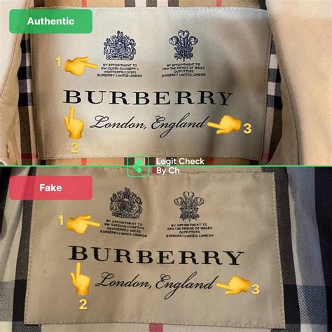 is a burberrys label fake|genuine burberry label.